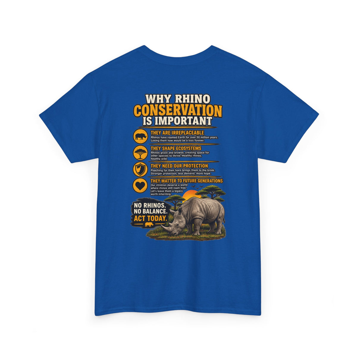 Let the Rhino Be Horny – Unisex Heavy Cotton Tee