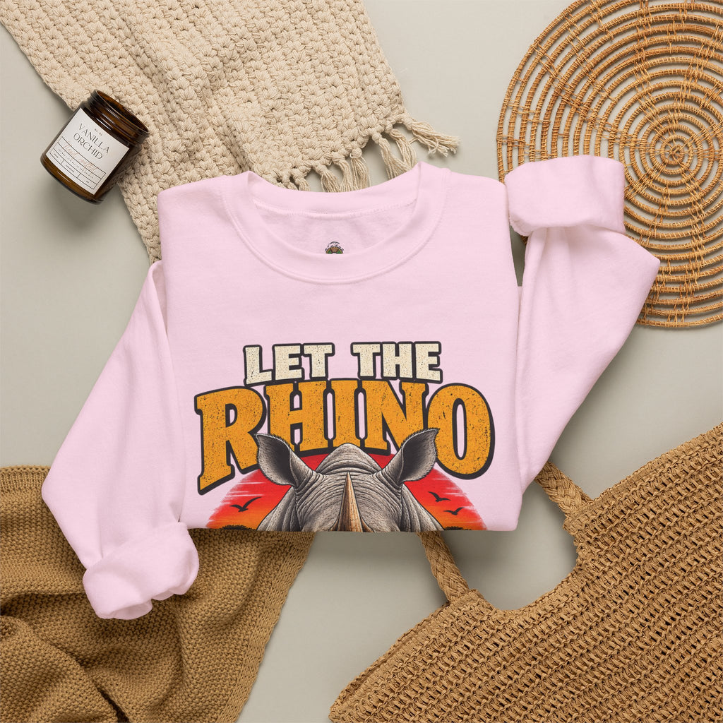 Let the Rhino Be Horny – Unisex Heavy Blend Crewneck Sweatshirt