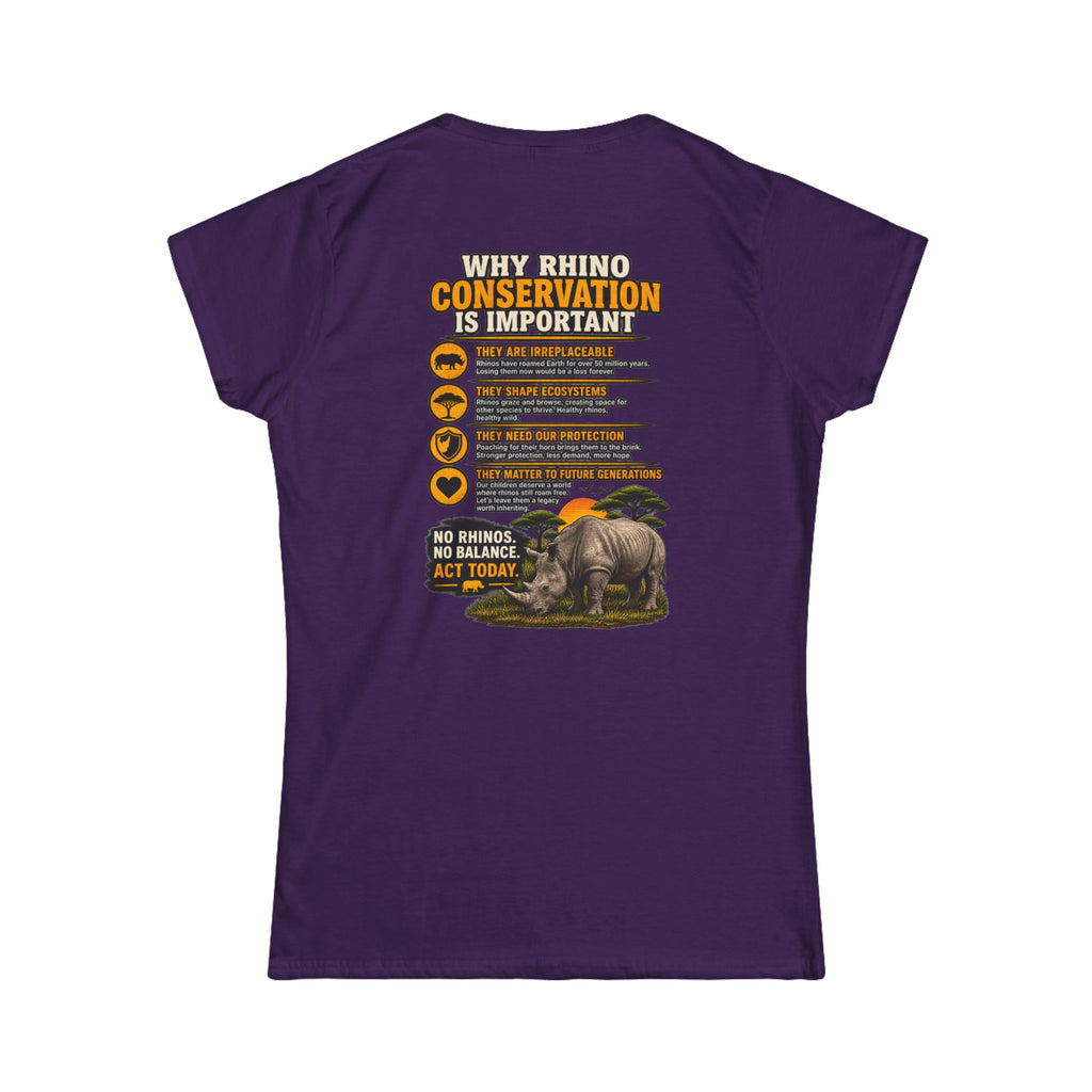 Let the Rhino Be Horny – Women's Softstyle Tee