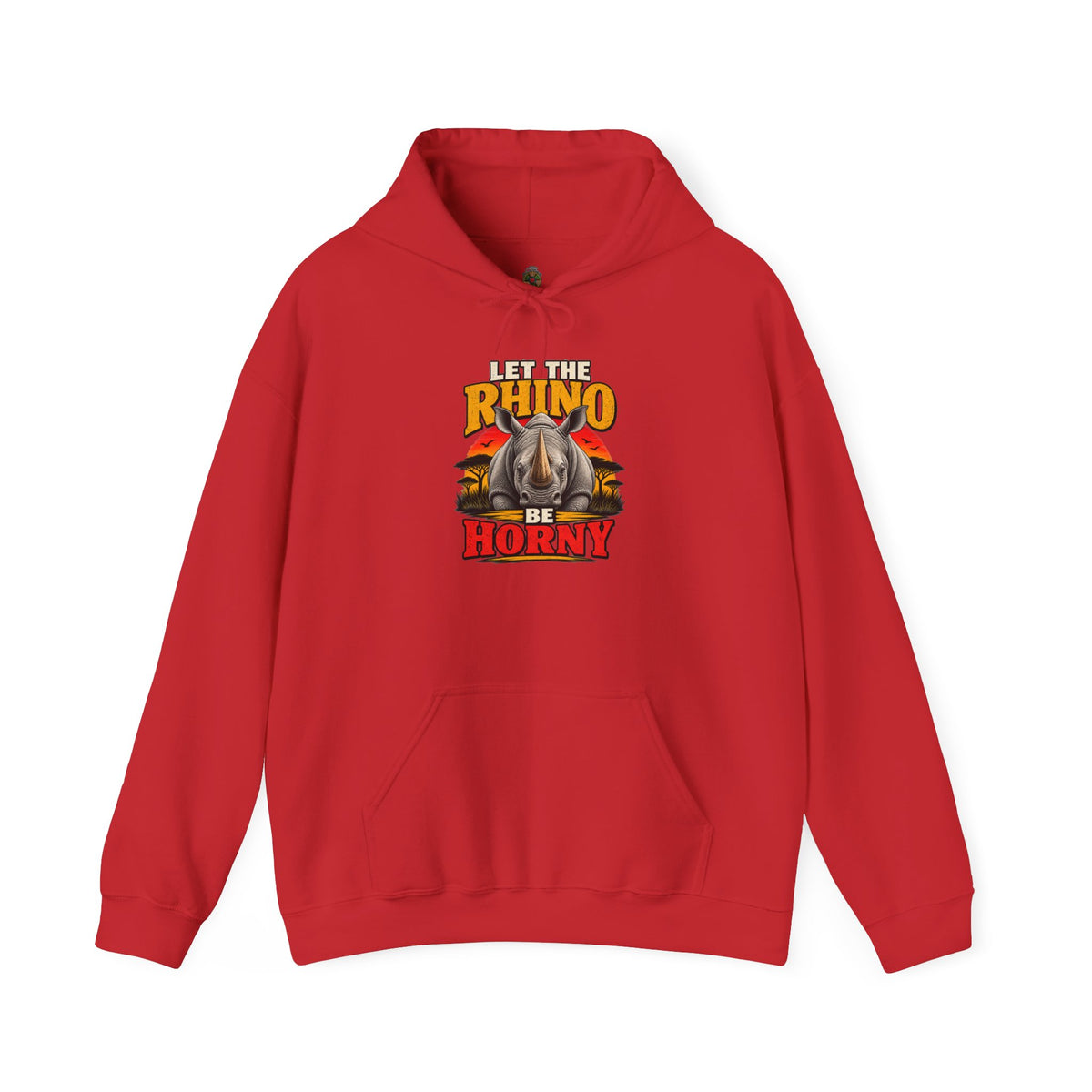 Let the Rhino Be Horny – Unisex Heavy Blend Hoodie