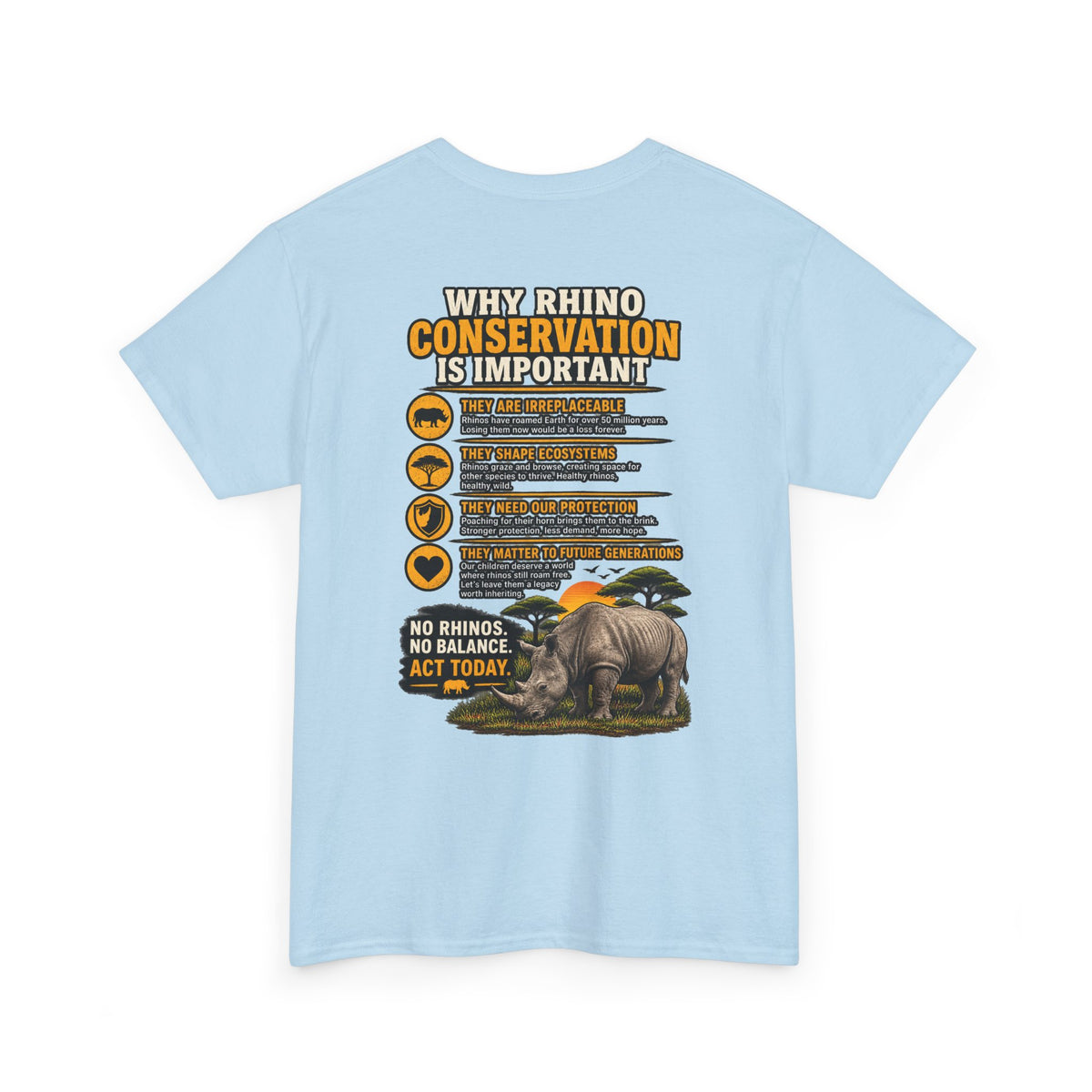 Let the Rhino Be Horny – Unisex Heavy Cotton Tee