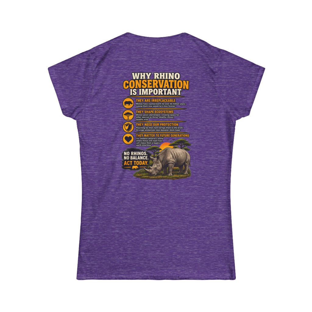 Let the Rhino Be Horny – Women's Softstyle Tee