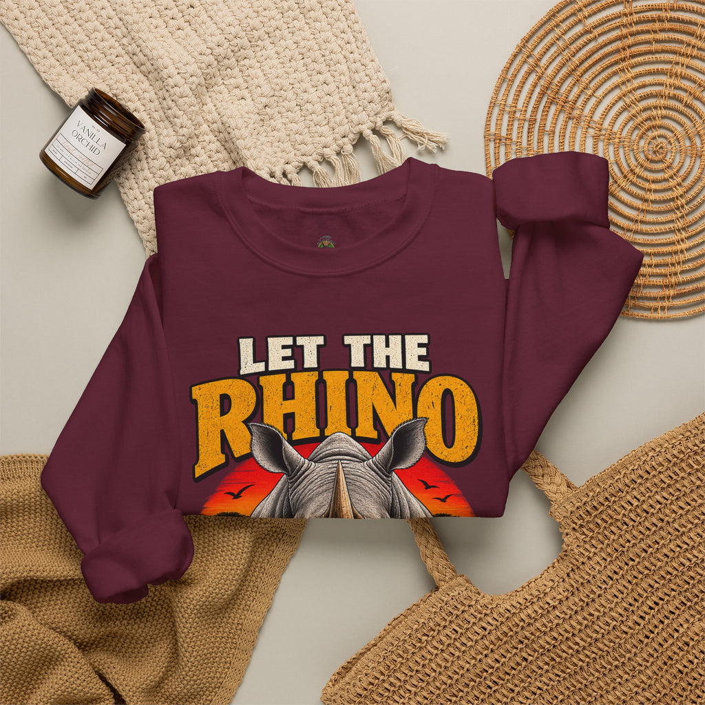Let the Rhino Be Horny – Unisex Heavy Blend Crewneck Sweatshirt